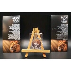 Religious Man of God Keychain (1 Timothy 6:11) 4Inch Metal and Plastic Keychain!